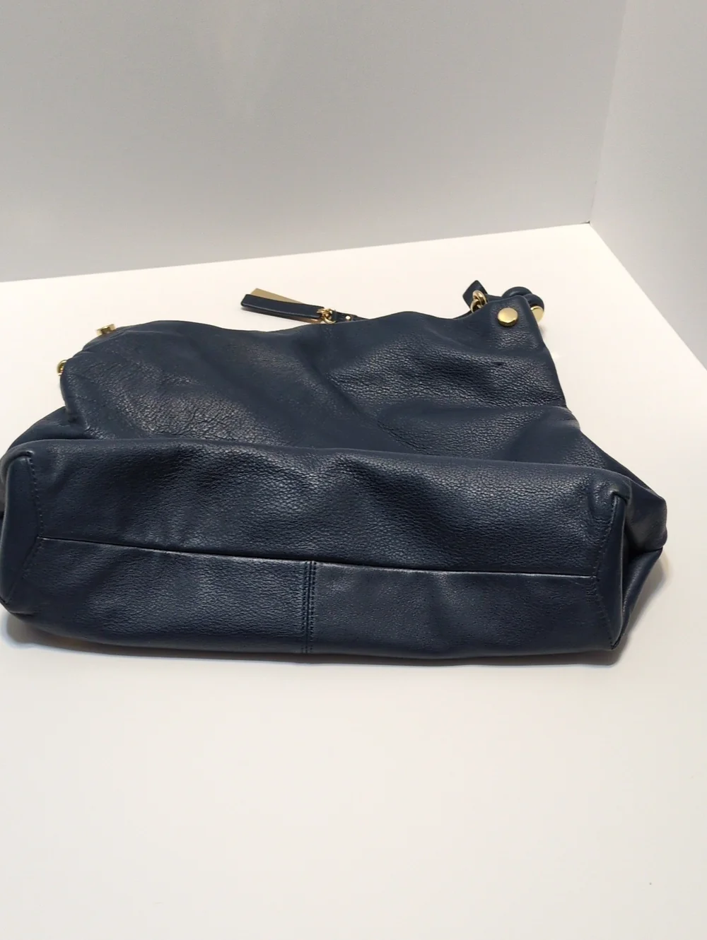 Vince Camuto Ruell Leather Hobo Bag Dress Blue Navy Shoulder Bag